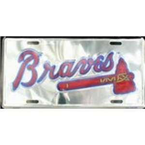 Atlanta Braves MLB Chrome License Plate Plates Tag Tags auto vehicle 