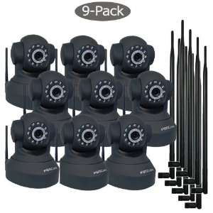   Email Alert, Windows and Mac Compatiable, Black, 9 Pack kit: Camera