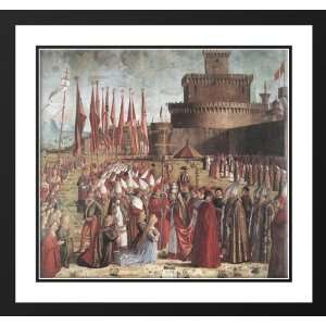   Framed and Double Matted The Pilgrims Meet the Pope