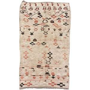  Rugs USA Karim Berber Shag 4 7 x 8 1 tan Area Rug 