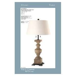  Studio Wood Balustrade Table Lamp by Visual Comfort