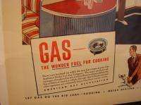 VINTAGE ADVERTISING HUSBAND/WIFE GAS STOVE FUEL  