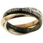 In 1 Purity Love Waits Ring Black Silver Copper SZ 8 