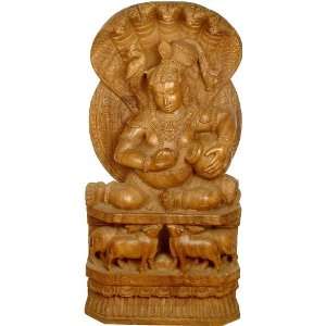  Navaneeta Krishna   South Indian Temple Wood Carving 