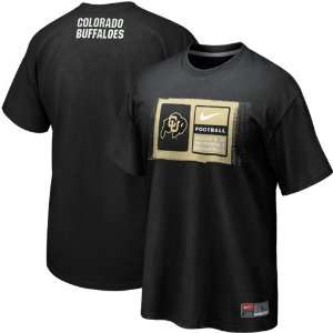  Nike Colorado Buffaloes 2011 Team Issue T shirt   Black (X 