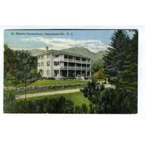  Dr Morses Sanitorium Postcard Hendersonville NC 