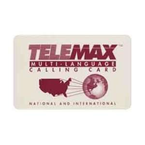 Collectible Phone Card 3m Telemax Promo Card Multi Language Calling 