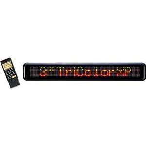  Tri Color XP Programmable LED Sign Display 5.5 x 57.5 