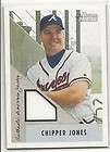 2002 Bowman Heritage Chipper Jones Game Worn Jersey Atl