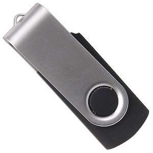 1GB USB 2.0 Portable Flash Drive (Black/Silver 