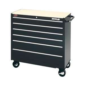  Waterloo TRX4106LBBK Traxx Series 41 Inch 6 Drawer BB Cart 