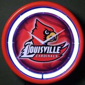    NCAA Louisville Cardinals Plasma Wall Clock: Sports & Outdoors