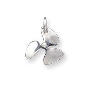   Sterling Silver 3D Antiqued Boat Propeller Charm   JewelryWeb: Jewelry