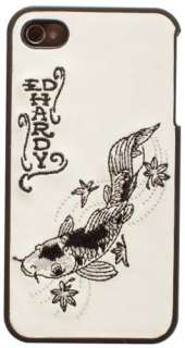 iPhone 4S / 4 Ed Hardy White Embroidered Snap On Protector Cover Case 