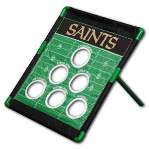   NFL New Orleans Saints Football Bean Bag Toss Game: Sports & Outdoors