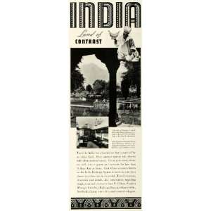   Ad India State Railway Bureau Train Travel Pullman   Original Print Ad