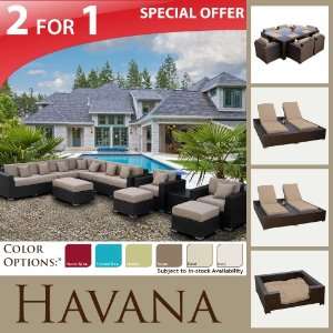  OUTDOOR WICKER PATIO SOFA SECTIONAL SET MARS DINING SET & 2 MODERN 