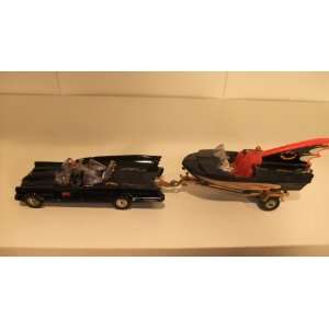    Vintage Corgi Batmobile and Batboat with Trailer Toys & Games