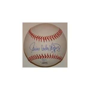  Javier Carlos Vazquez Autographed OML Baseball