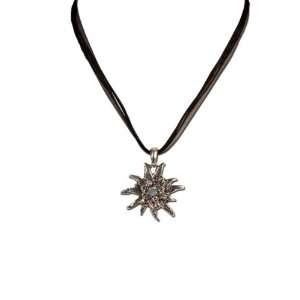   black)   Traditional Bavarian Oktoberfest Necklace for Dirndl Jewelry