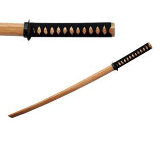 Wood Practice Katana Training Sword W Nylon Wrap Handle  