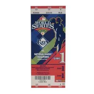   MLB 2008 World Series Game 1 Mega Ticket  Tampa Bay Rays: Sports