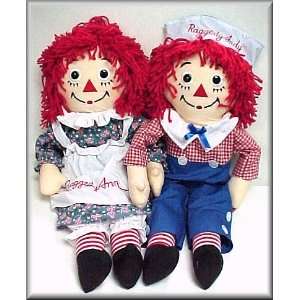   : Raggedy Ann and Raggedy Andy Collectible Plush Dolls: Toys & Games
