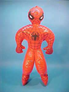 SPIDERMAN INFLATABLE FIGURE DOLL (ALL RED) 14 TALL  