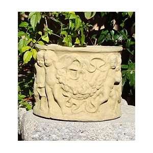  Made In USA Cast Stone Angel Cherub Planter: Patio, Lawn 