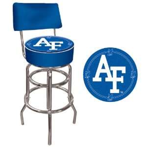 Air Force Padded Bar Stool with Back: Home & Kitchen
