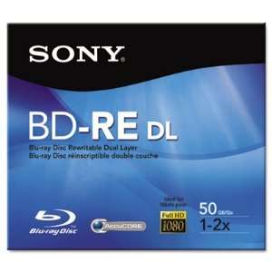  Sony BD RE Dual Layer Rewritable Discs SONBNE50RH 