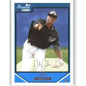 2007 Bowman Chrome Draft Draft Picks Refractors #BDDP30 Justin Jackson 