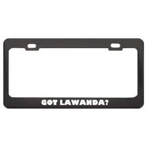 Got Lawanda? Career Profession Black Metal License Plate Frame Holder 