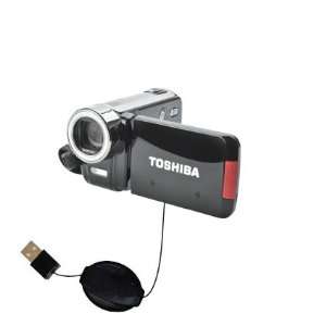  Retractable USB Cable for the Toshiba CAMILEO H30 HD 