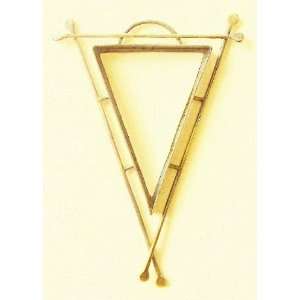  Art Deco Bezel, XLg. Triangle, Yellow Bronze: Arts, Crafts 
