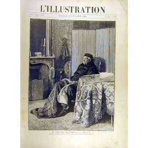  1893 Lesseps Chesnaye Portrait French Print