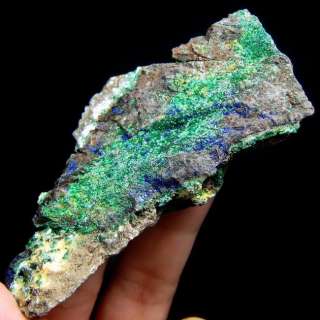 Blue Azurite & Green Malachite Crystal Specimen D1343  