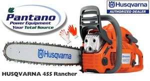 HUSQVARNA 455 20 56cc Gas Chain Saw   Authorized Dealer   CLASS A 