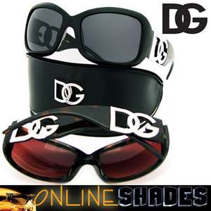 Pairs DG 26163 BLACK TORT Case   Oversized Designer Sunglasses 