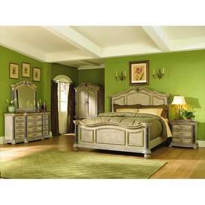 Homelegance Catalina 5 Piece Post Bedroom Set in White  