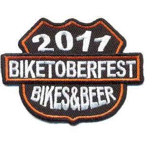 2011 Biketoberfest Patch Bikes Beer Shield Bike Week NEW Embroidered 