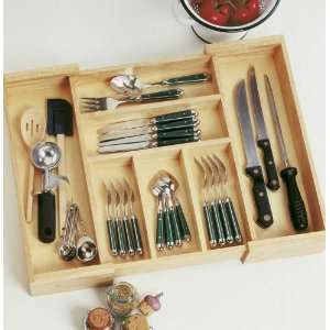  Lipper Beechwood Expandable Flatware/Cutlery Tray Kitchen 