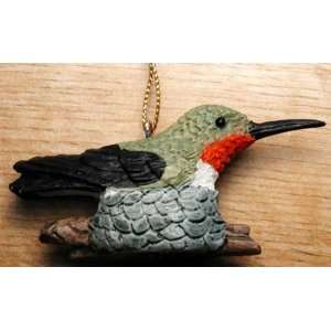 Fisher Wildlife Hummingbird/Nest Beautiful Polyresin Ornament for 