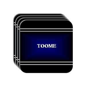 Personal Name Gift   TOOME Set of 4 Mini Mousepad Coasters (black 