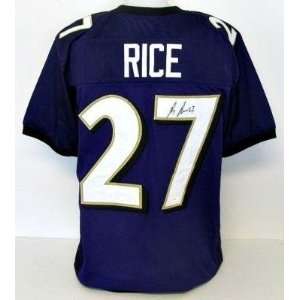   Ray Rice Uniform   Purple JSA   Autographed NFL Jerseys: Sports