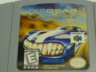 Top Gear OverDrive N64 Game Nintendo 64 741648005056  