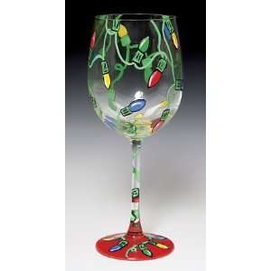  Electric Christmas Wine Glass by Lolita