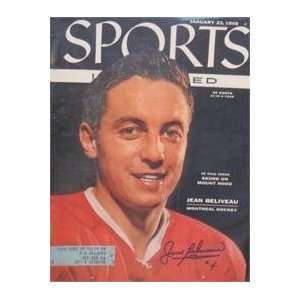  Jean Beliveau autographed Sports Illustrated Magazine 
