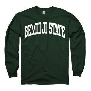  Bemidji State Beavers Green Arch Long Sleeve T Shirt 