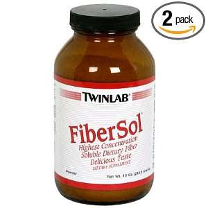  Twinlab FiberSol, Powder, 10 Ounce (283.5 g) (Pack of 2 